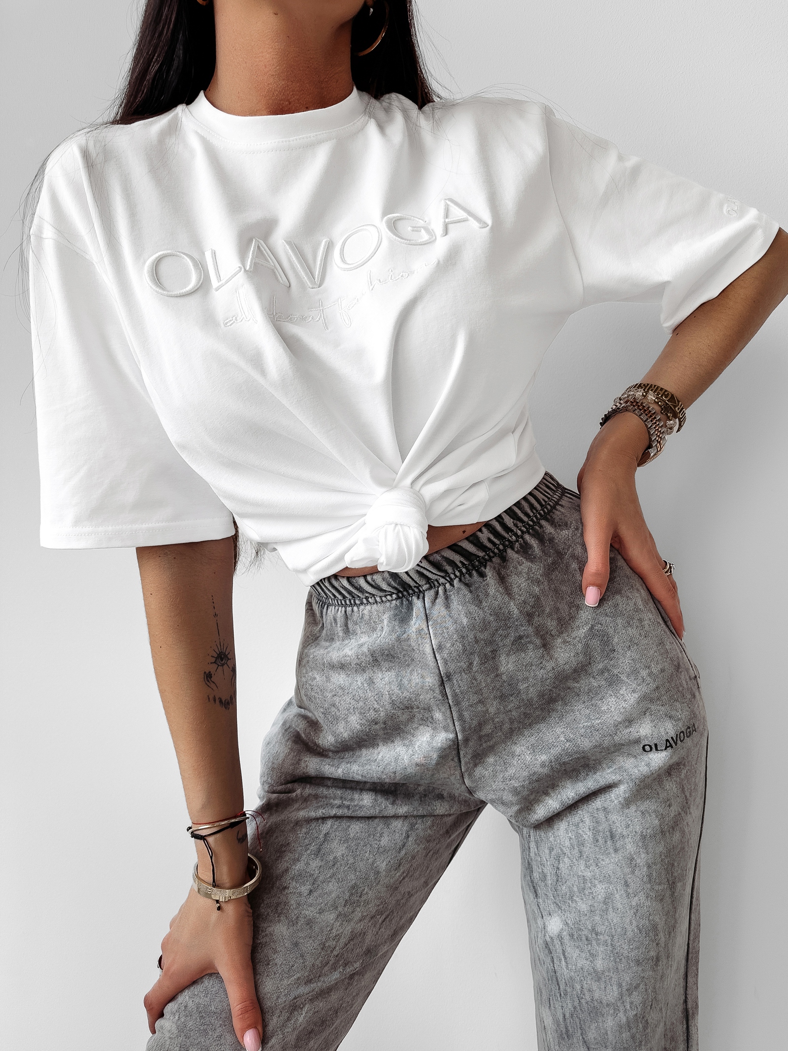 T-shirt klasyczny Asher Ola Voga biały