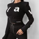 Bluzka dopasowana Vince Ola Voga czarna