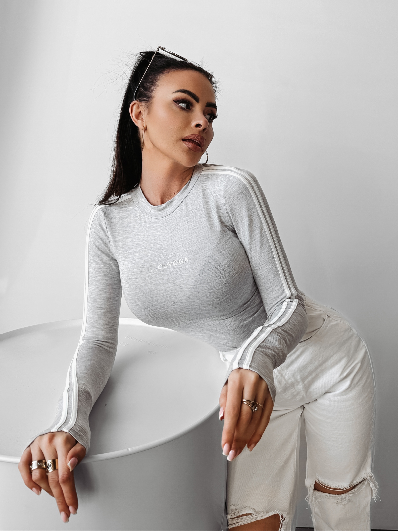 Bluzka sportowa Active Ola Voga szara