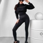 Bluza dzianinowa Colar Ola Voga czarna