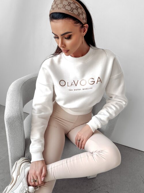 Bluza dzianinowa Colar Ola Voga ecru