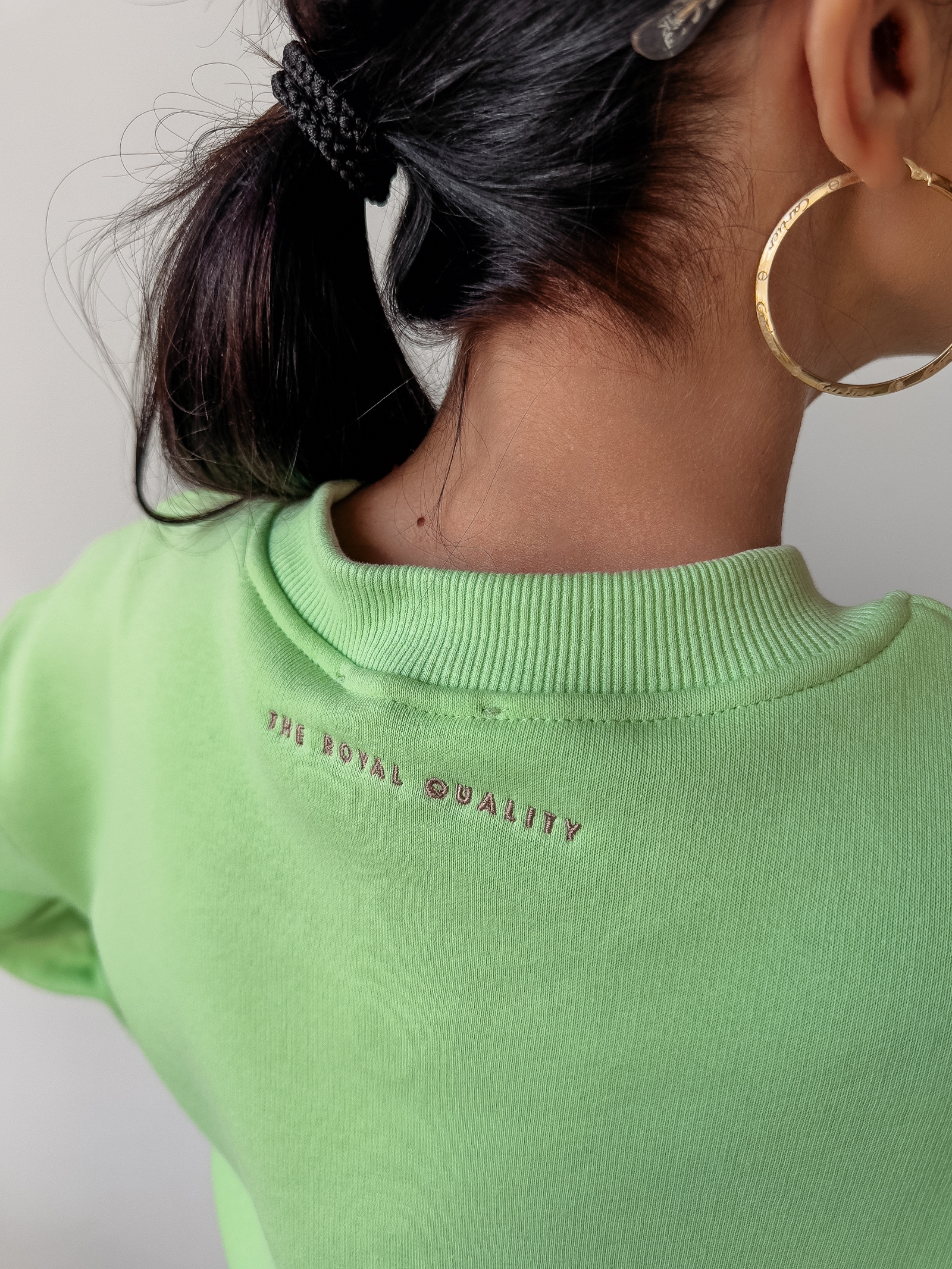 Bluza dzianinowa Colar Ola Voga pistacja