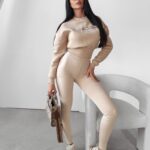 Bluza dzianinowa Colar Ola Voga beżowa