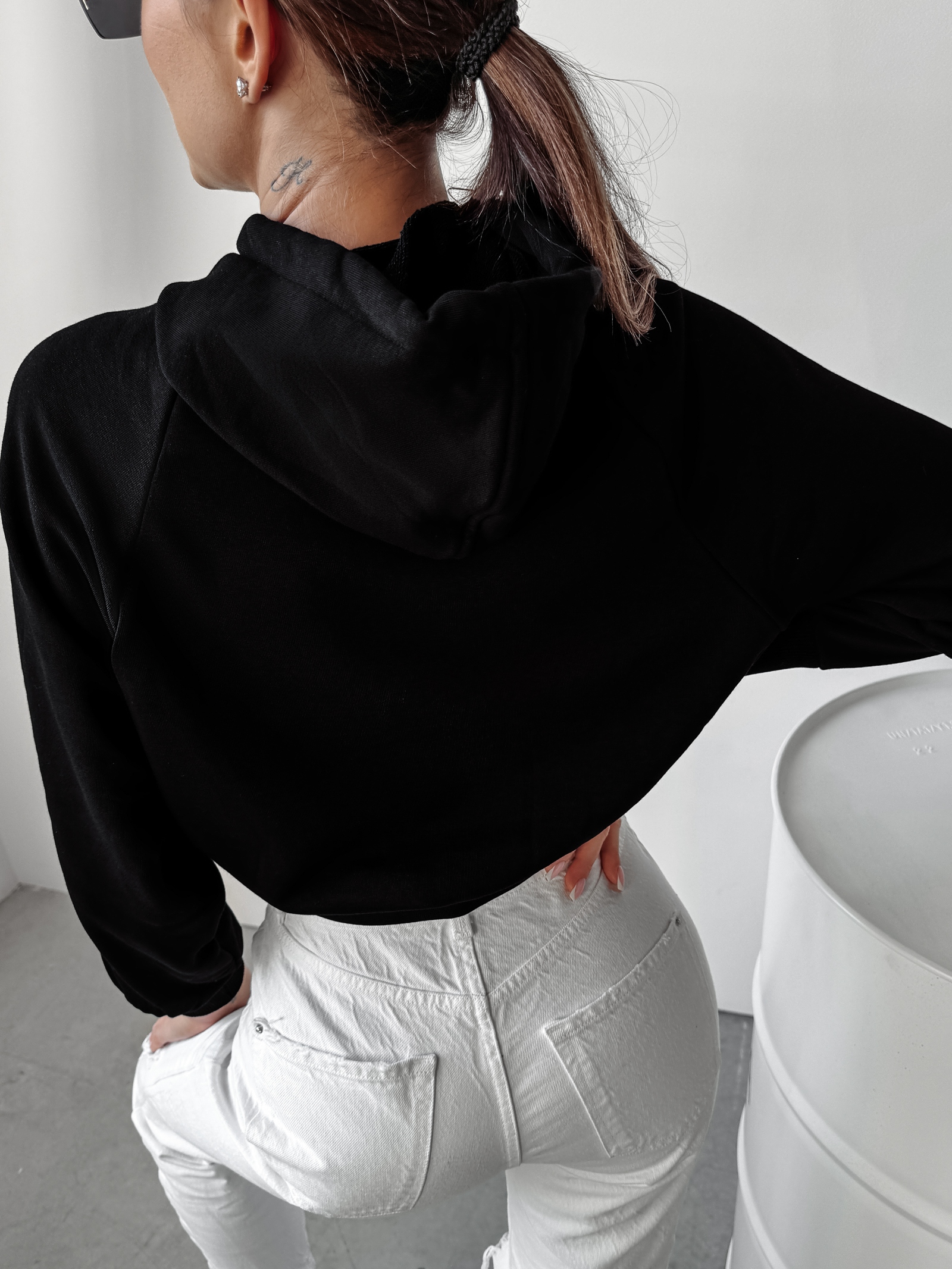 Bluza z kapturem Mannie Ola Voga czarna