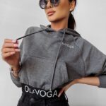 Bluza z kapturem Mannie Ola Voga grafitowa