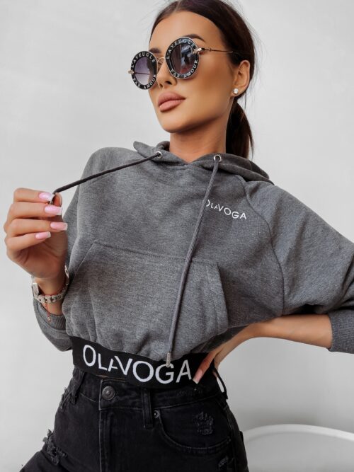 Bluza z kapturem Mannie Ola Voga grafitowa