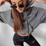 Bluza z kapturem Mannie Ola Voga grafitowa