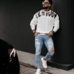 Bluza męska dresowa Graffiti Ola Voga ecru