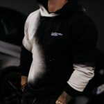 Bluza męska kangurka SPLASH OLAVOGA czarna