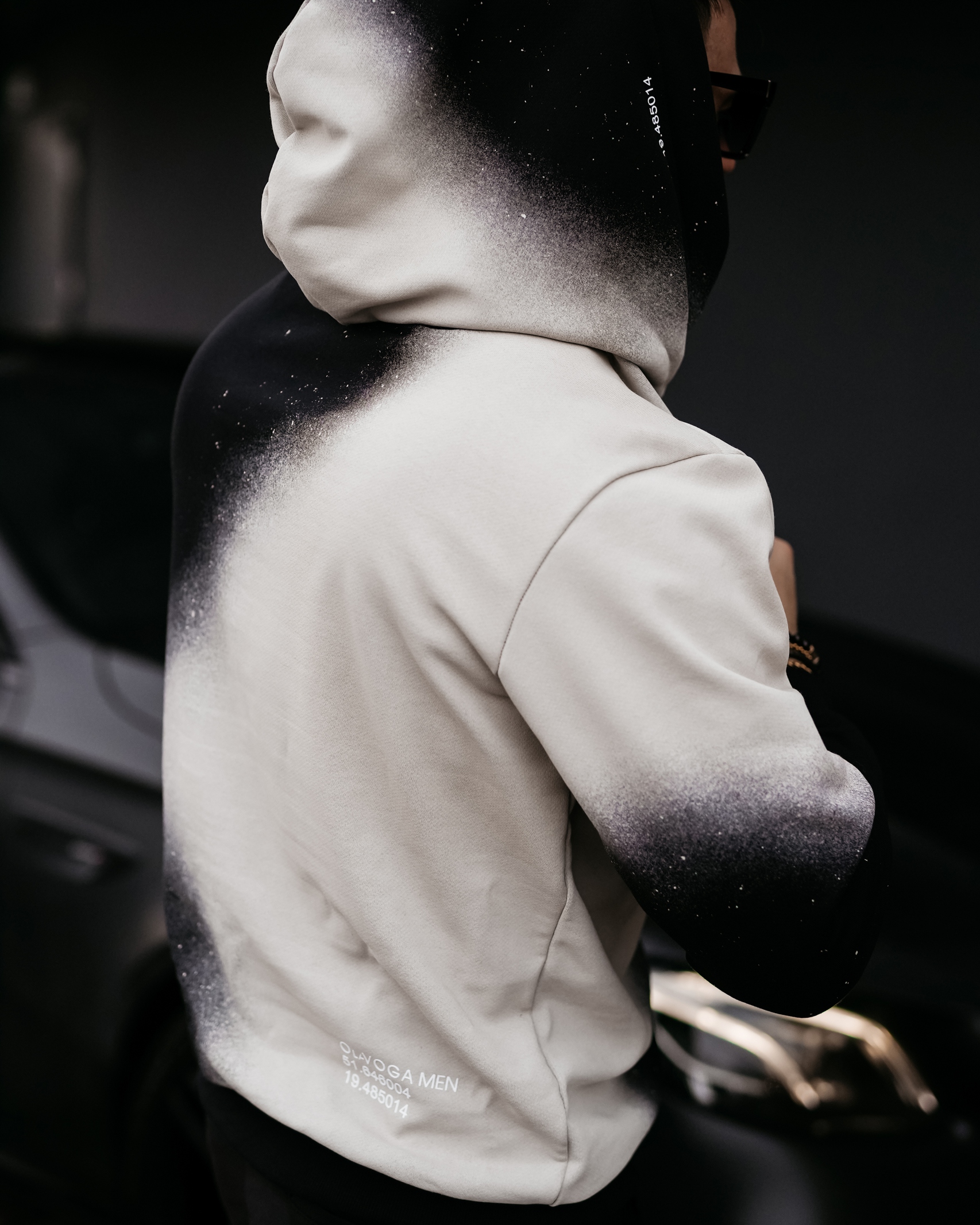 Bluza męska kangurka SPLASH OLAVOGA czarna