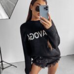 Sweter oversize Coffee Ola Voga czarny