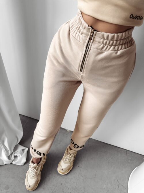 Spodnie dresowe Eyda Ola Voga beżowe