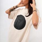 T-shirt oversize MC DOT beżowy