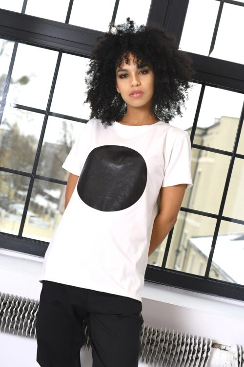 T-shirt MC DOTS II biały