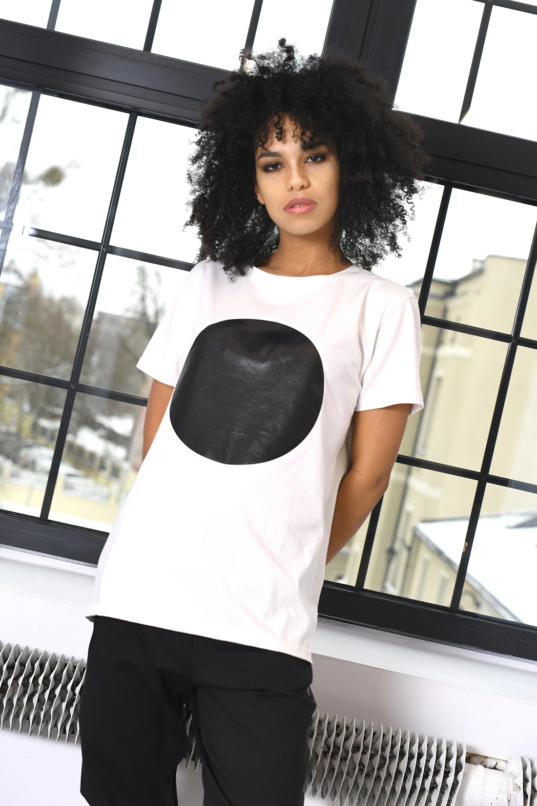 T-shirt MC DOTS II biały