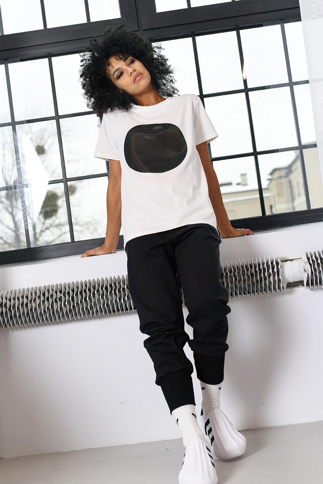 T-shirt MC DOTS II biały