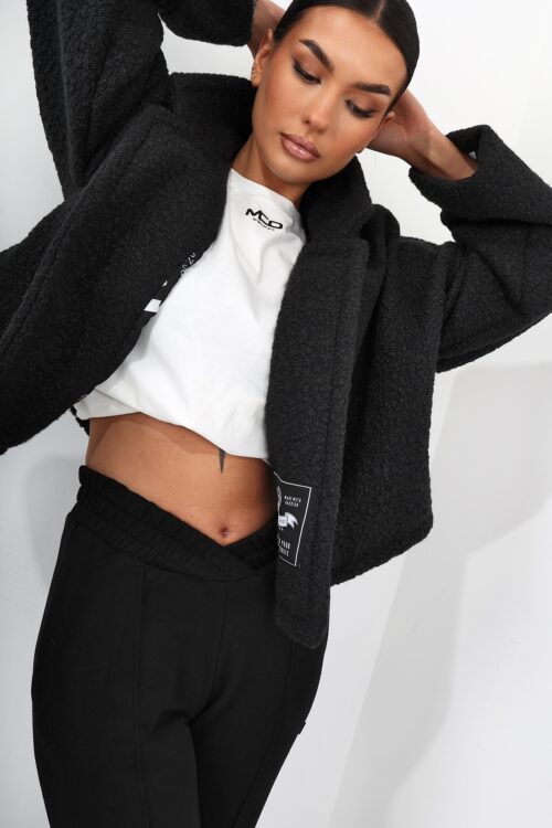 Kurtka z baranka MC BIST czarna