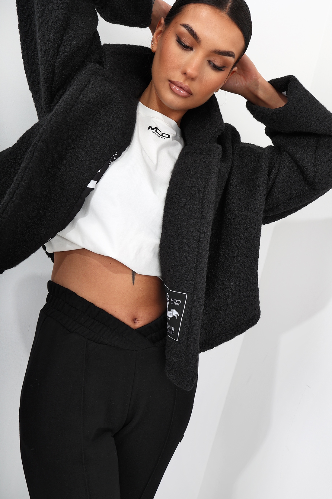 Kurtka z baranka MC BIST czarna