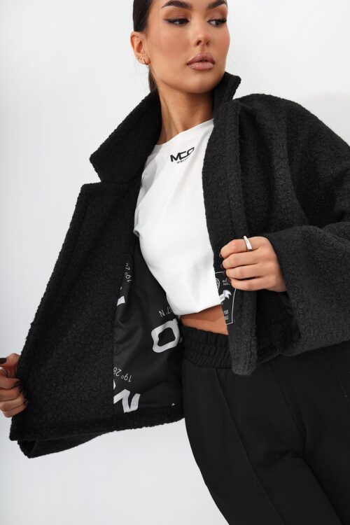 Kurtka z baranka MC BIST czarna