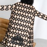 Płaszcz oversize MC ROMB czarno-beżowy