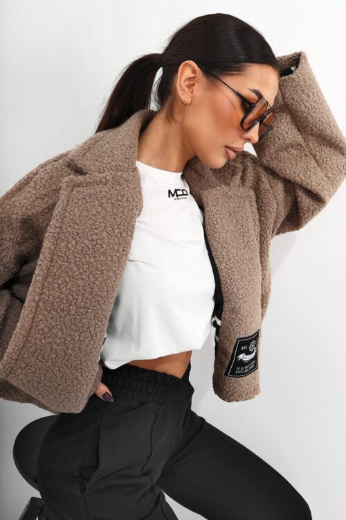 Kurtka z baranka MC BIST beżowa