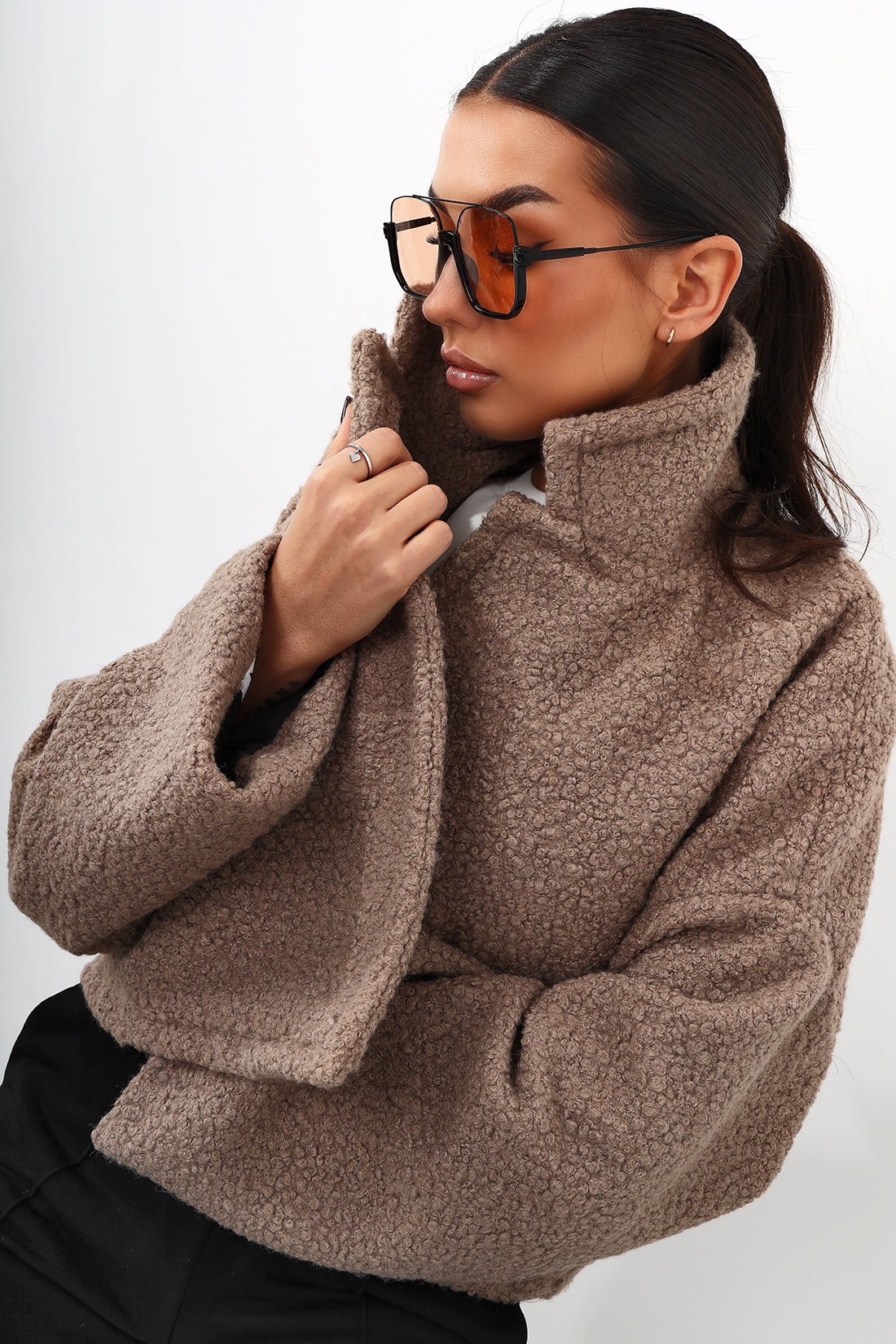 Kurtka z baranka MC BIST beżowa