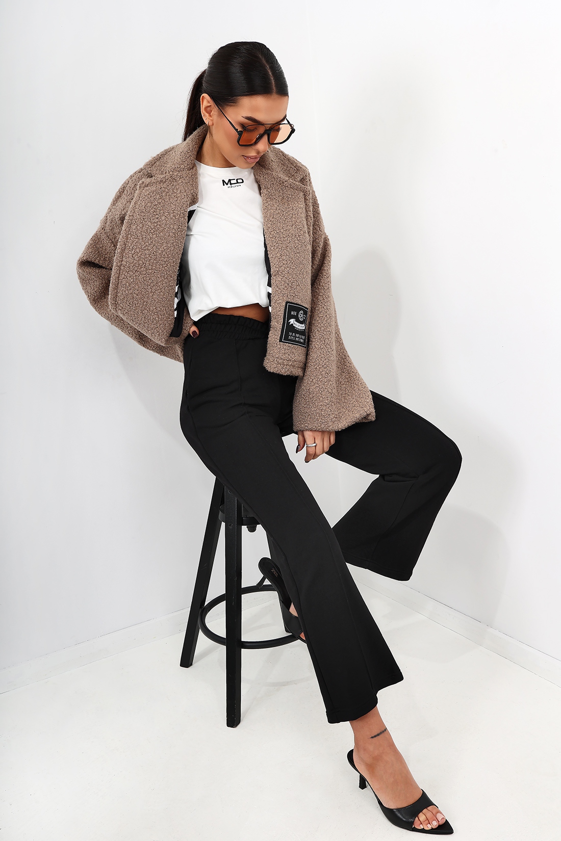 Kurtka z baranka MC BIST beżowa