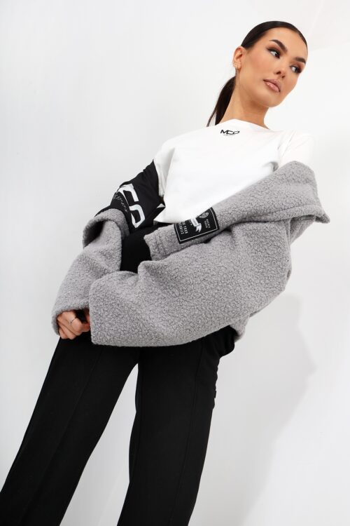 Kurtka z baranka MC BIST szara