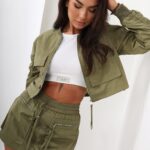 Komplet kurtka + spódniczka MC VIBE khaki