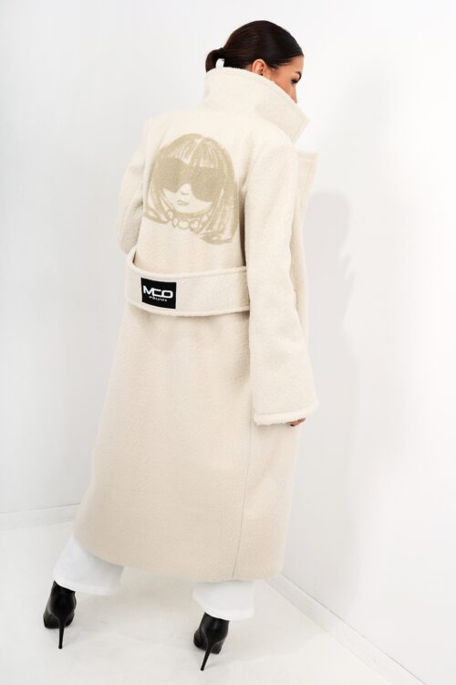 Płaszcz z baranka MC DOLLY beżowy