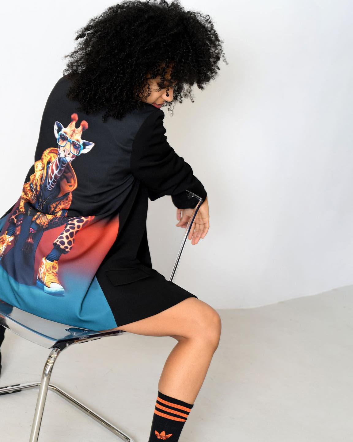 Marynarka oversize MC Zebbra czarna