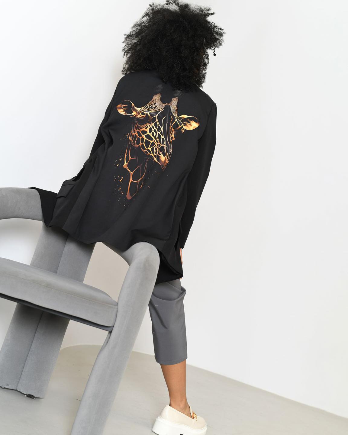 Marynarka oversize MC Gold Mals czarna