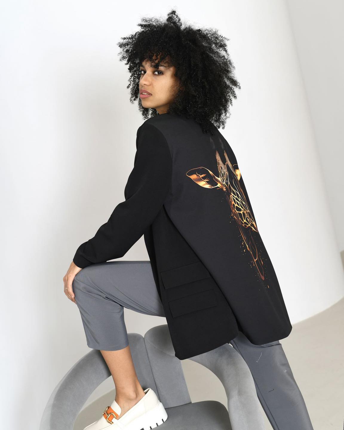 Marynarka oversize MC Gold Mals czarna Marynarka oversize MC Gold Mals czarna