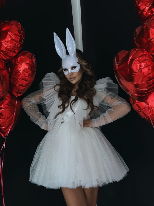 Sukienka tiulowa NB Fifto biała