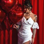 Sukienka asymetryczna NB Vabank biała