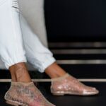 Sandałki z siatki Madam Spears złote