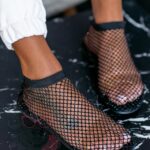 Sandałki z siatki Madam Spears czarne