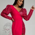 Sukienka asymetryczna NB Zisilla różowa