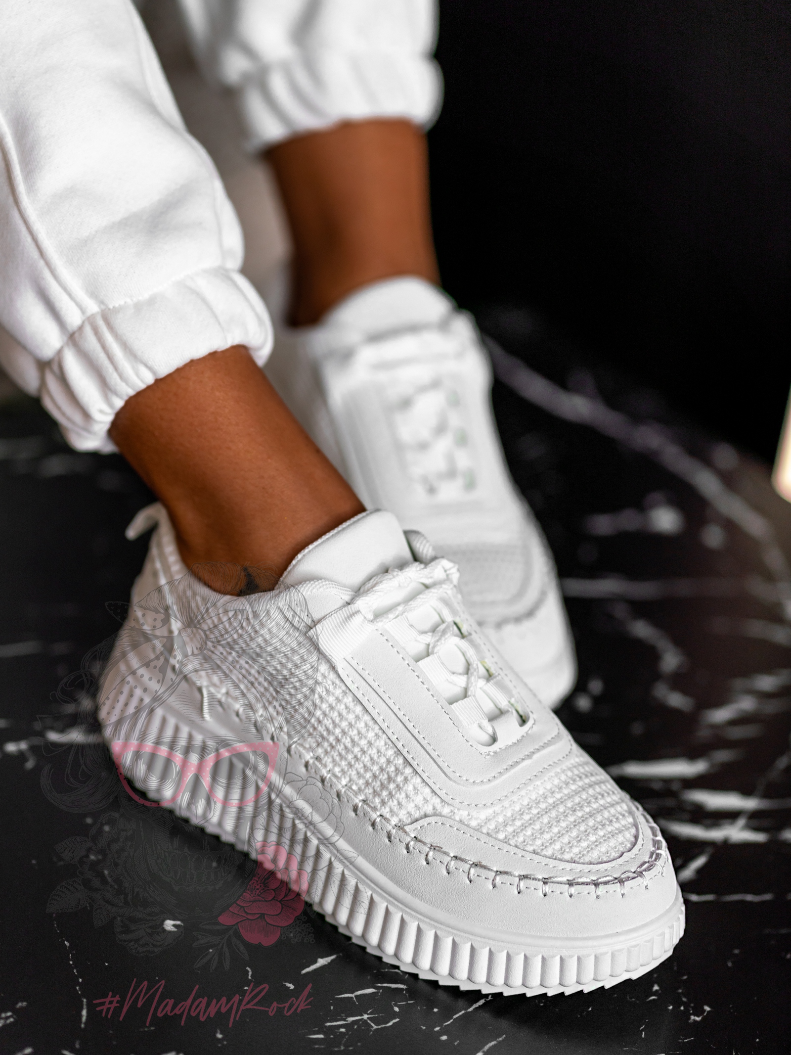 Buty sportowe Madam Sadei białe