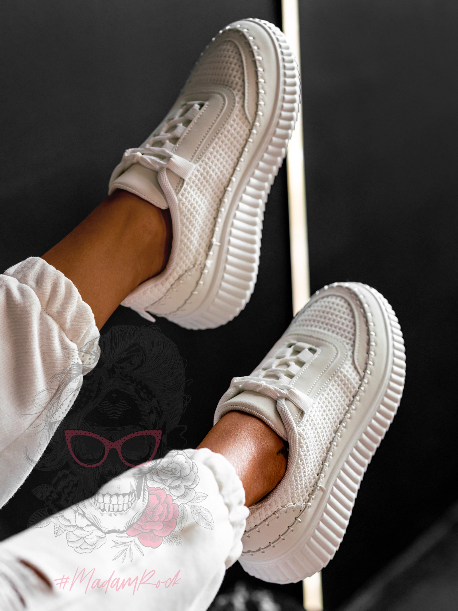 Buty sportowe Madam Sadei białe