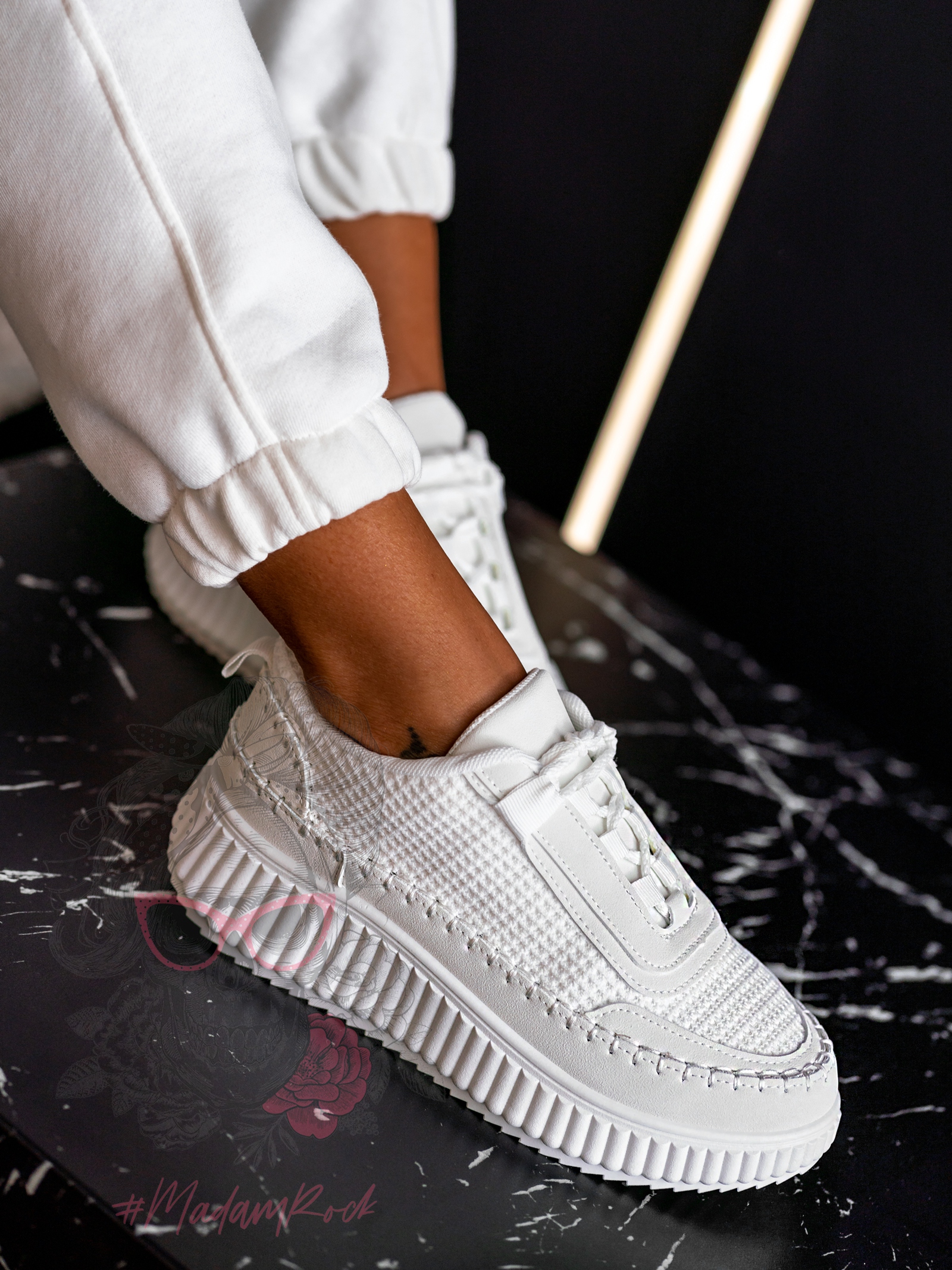 Buty sportowe Madam Sadei białe