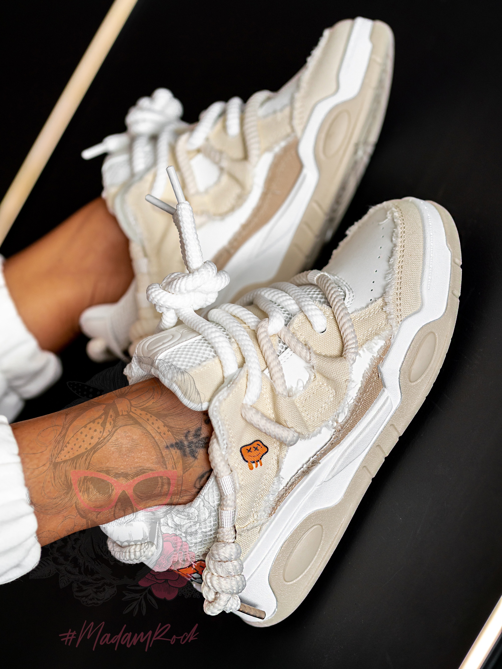 Buty sportowe Rock Egi jeans beż