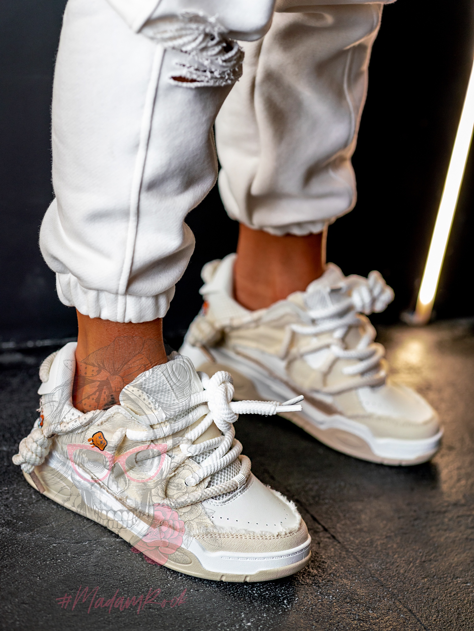 Buty sportowe Rock Egi jeans beż