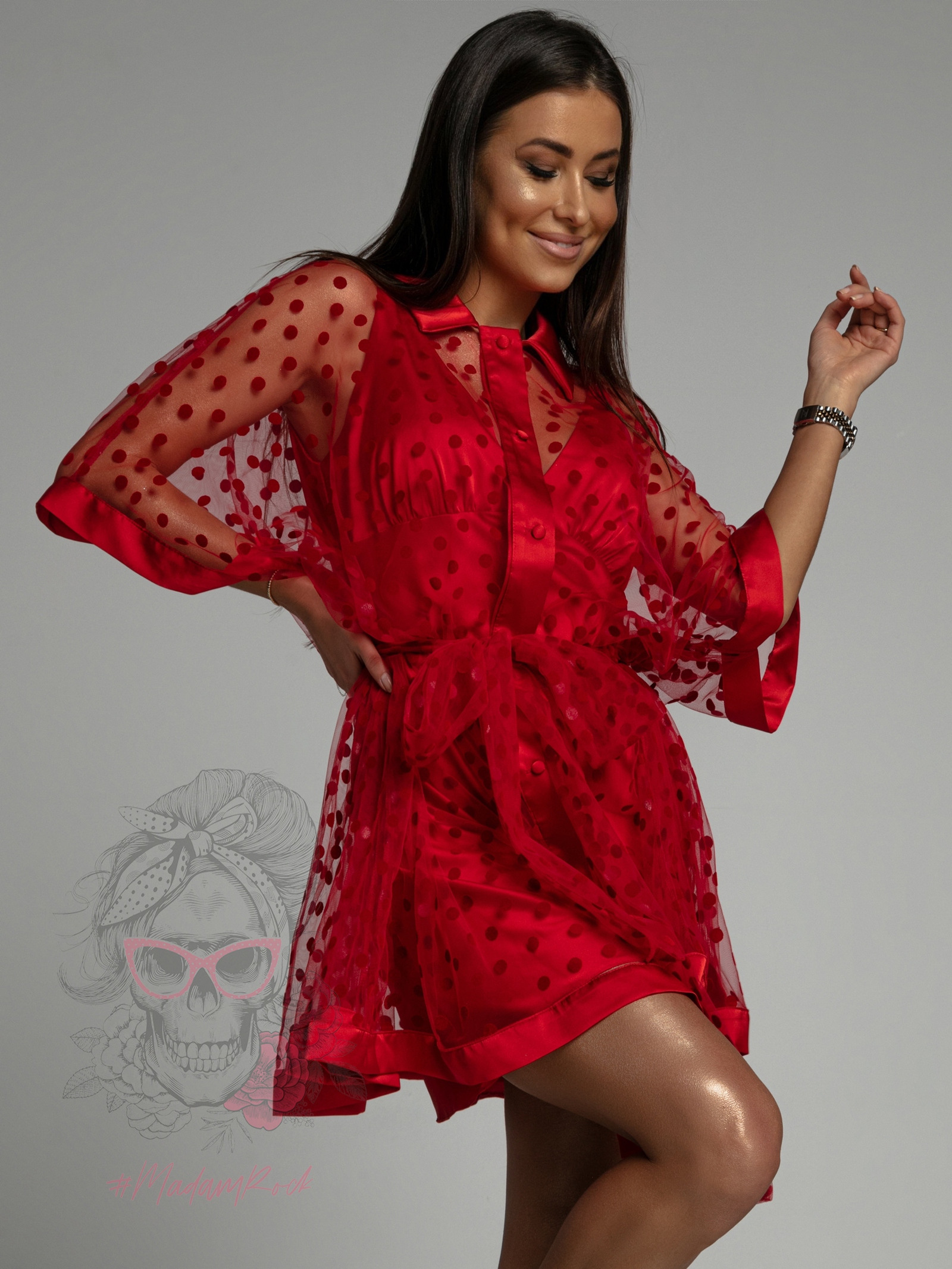 Sukienka 2-częściowa NB Politta czerwona