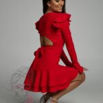 Sukienka rozkloszowana NB Palipa czerwona