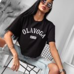 T-shirt oversize klasyczny Issue Ola Voga czarny