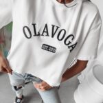 T-shirt oversize klasyczny Issue Ola Voga ecru
