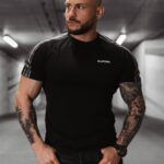 T-shirt męski bawełniany Tape Ola Voga czarny