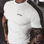 T-shirt męski bawełniany Tape Ola Voga biały