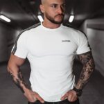 T-shirt męski bawełniany Tape Ola Voga biały